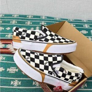 VANS Era Stacked Checkerboard Slip On Canvas Shoes